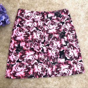 Lindex Women’s pink floral mini skirt